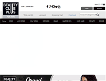 Tablet Screenshot of beautyclubplus.com